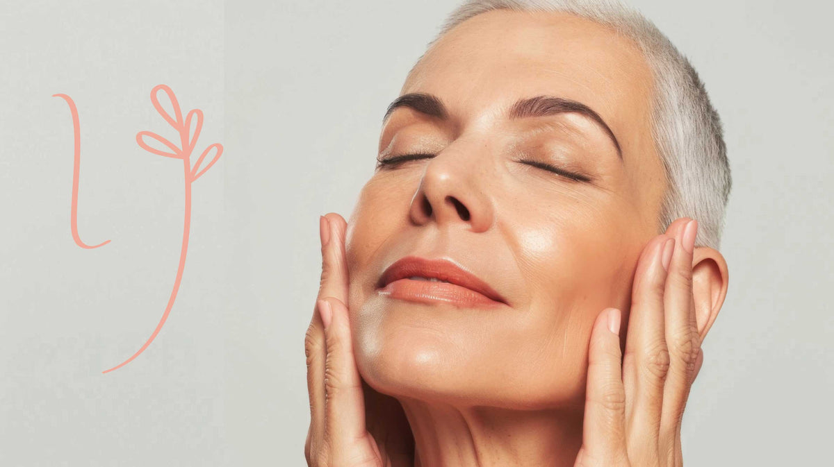 Before and after microneedling results on a woman's face